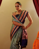 Handwoven Mashru Satin Saree